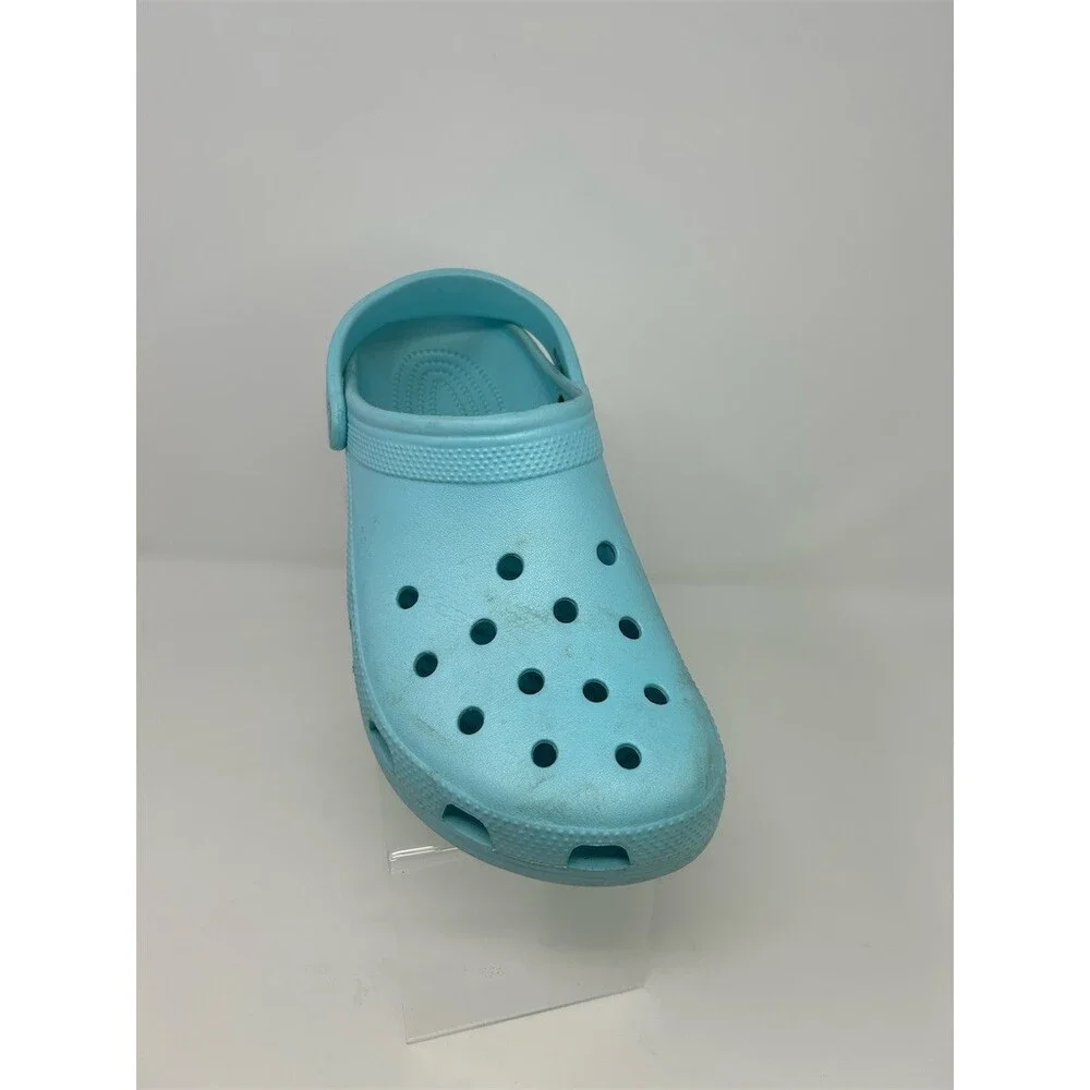 Crocs Classic Clog Unisex Mens Slip-On Shoes Light Blue Aqua Comfort Size 11